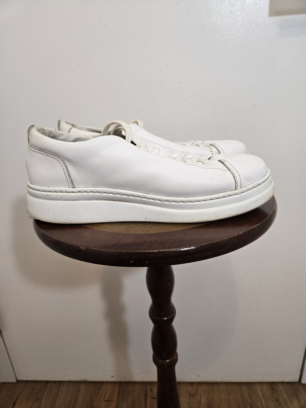 Title: Camper Runner Up White Leather Platform Sneakers Size 39